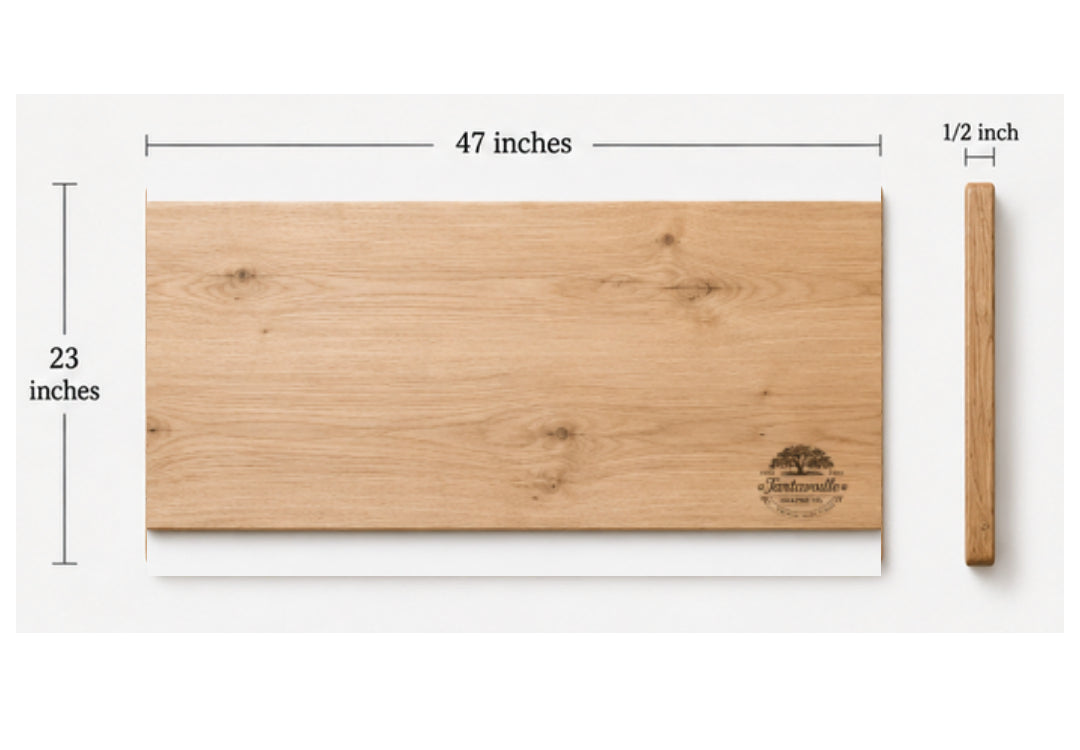 Family Reunion 23 by 47 inch grazing board, product detail view