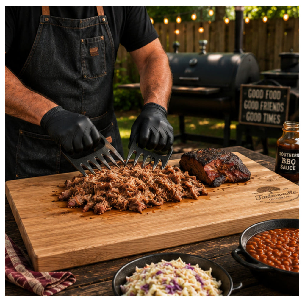 Backyard Boss 14 by 20 inch White Oak cutting board, featured view