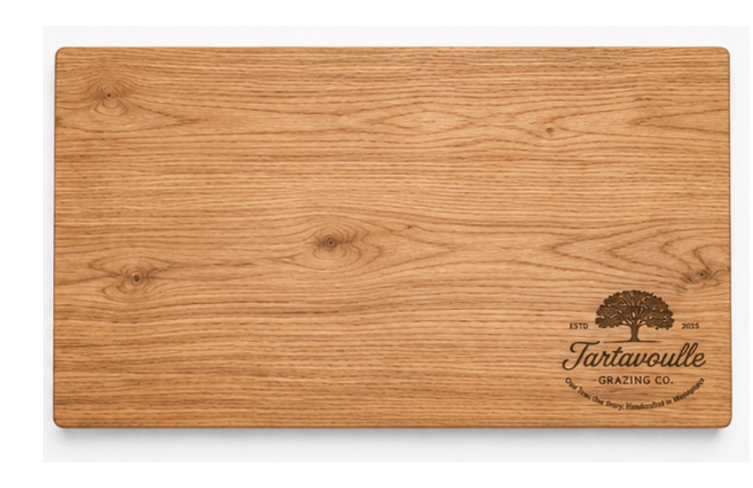 Backyard Boss 14 by 20 inch White Oak cutting board, alternate view
