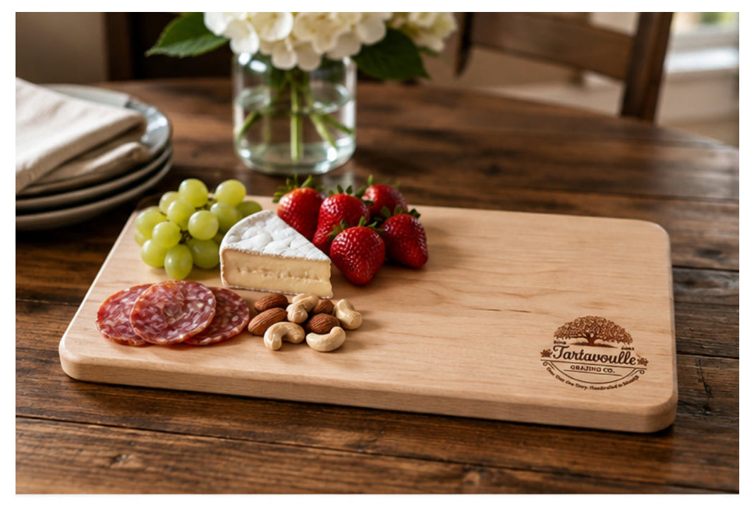 Buttercup Grazing Board 6 by 10 inch Hard Maple board, featured view