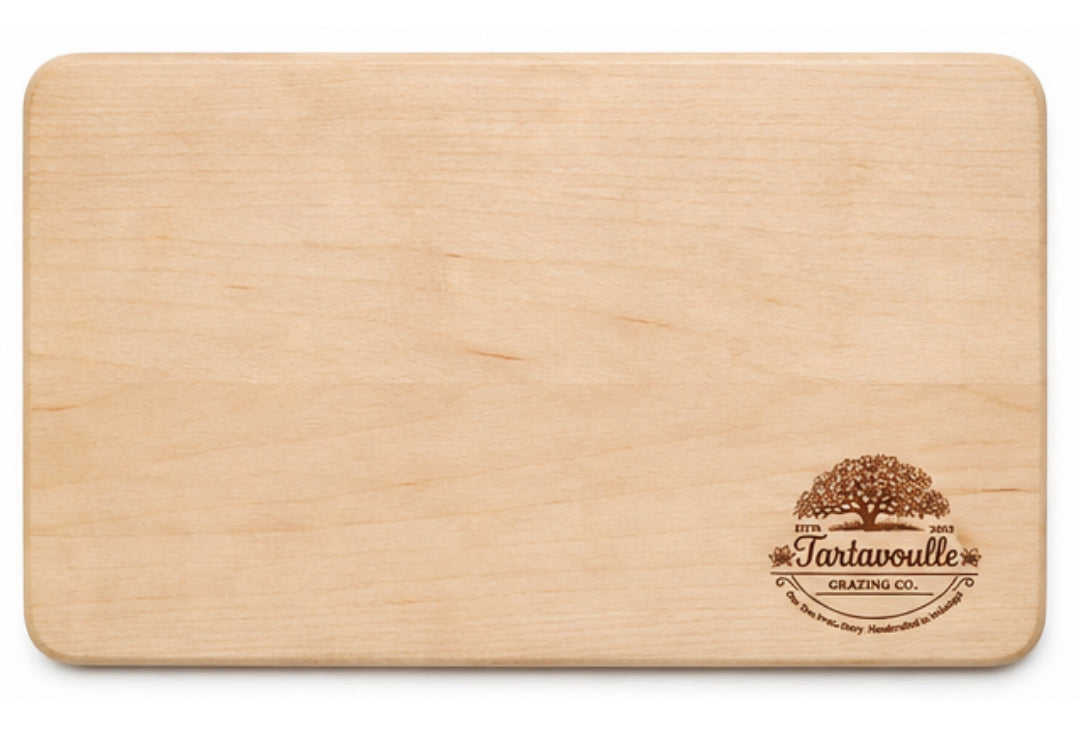 Buttercup Grazing Board 6 by 10 inch Hard Maple board, alternate view