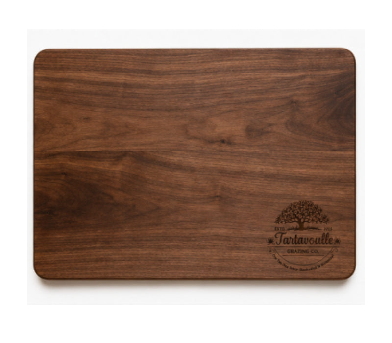 Pitmaster 15 by 22 inch Black Walnut cutting board, alternate view