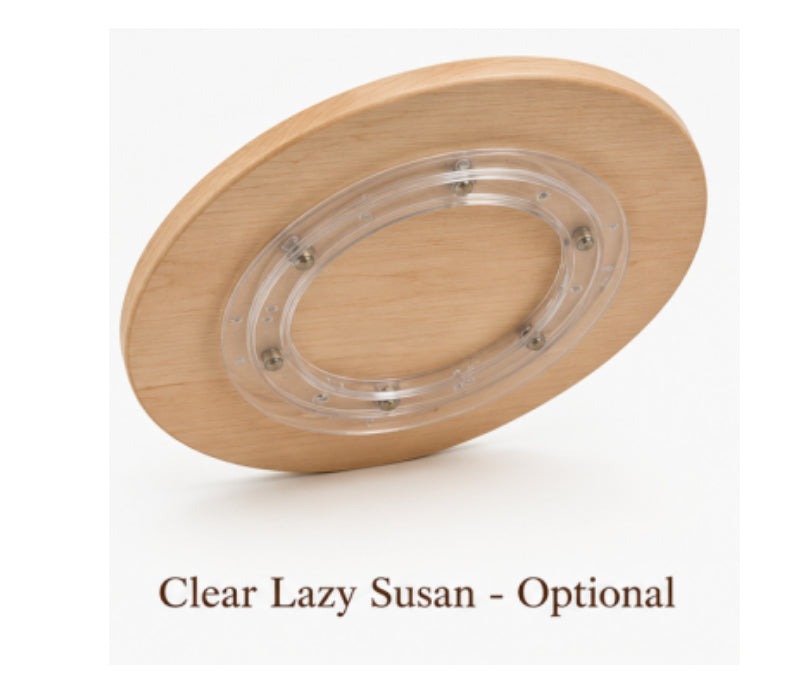The Porch Pie 12-inch round grazing board in Hard Maple