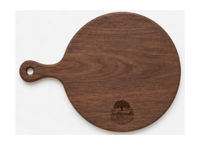 Sunday Bread Round in Black Walnut on a white background