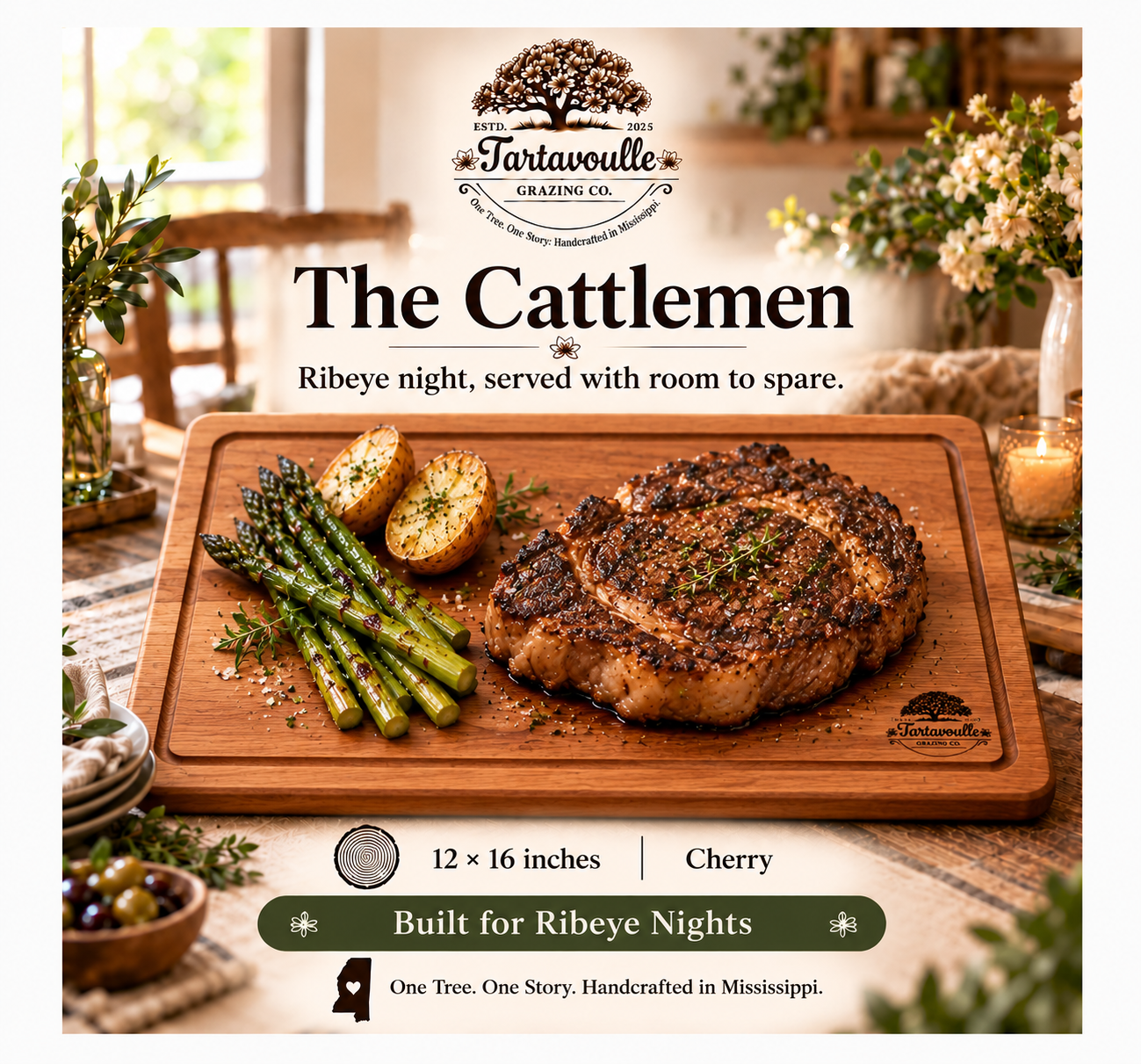 The Cattlemen Steak Board 12