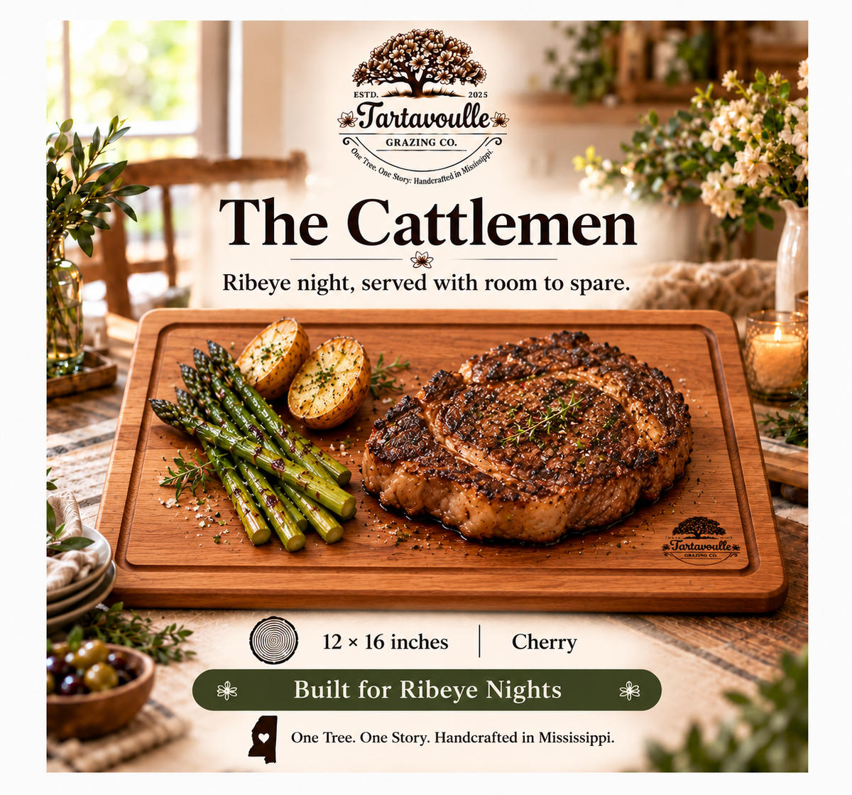 The Cattlemen Steak Board 12