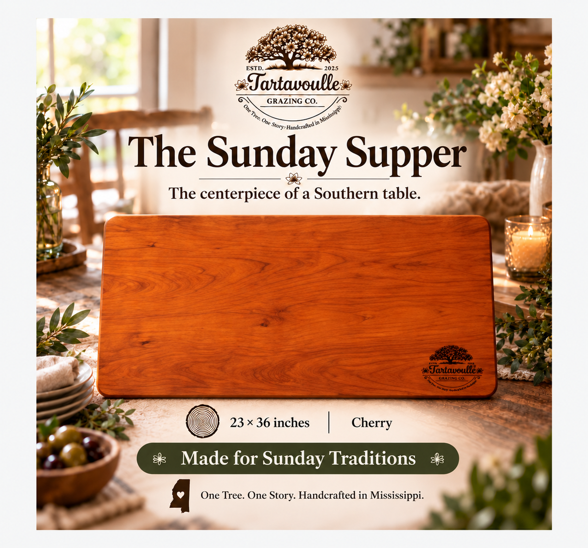 The Sunday Supper 23" × 36" Complete Holiday Gift Set