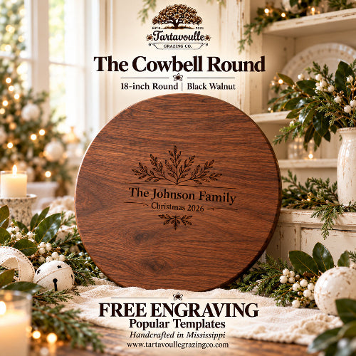 The Cowbell Round 18″ Holiday Gift Set — Free Personalization